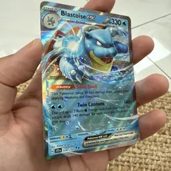 Pokemon TCG Stellar Crown Blastoise EX Double Rare Card 030/142 - Image 3