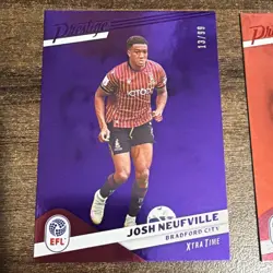 Josh Neufville /99 /299 2 Card Bundle BRADFORD Panini 25/26 EFL Prestige - Image 2