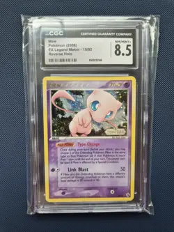 Mew 10/92 Reverse Holo Stamped EX Legend Maker 2006 Graded CGC NM/Mint+ - Image 1