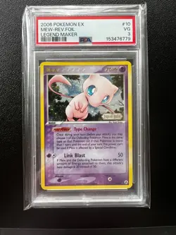 Pokemon Mew EX Legend Maker Reverse Holo Rare #10/92 PSA 3 - Image 1