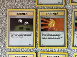Trainer Card Lot / Bundle Pokemon TCG Card Vintage WOTC Base Set 1999 - Image 3