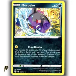 Pokemon Silver Tempest Morpeko 116/195 Non Holo Uncommon Card NM - Image 1