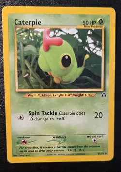 Pokemon Caterpie By The artist Yuka Morii Clay 💥BONUS CARD WITH PURCHASE 💥 - Image 1