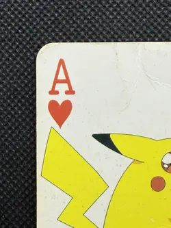 Pokemon Pikachu Ace of Hearts Televi-kun Playing Card Poker Nintendo 1998 - Image 2