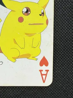 Pokemon Pikachu Ace of Hearts Televi-kun Playing Card Poker Nintendo 1998 - Image 4