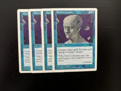 MTG 4X 5TH EDITION MEMORY LAPSE NM MAGIC THE GATHERING INSTANT COMMON BLUE CARDS - Image 1