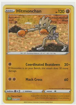 Hitmonchan 012/034 Holo Classic Collection Trading Card Game Classic Pokemon NM - Image 1