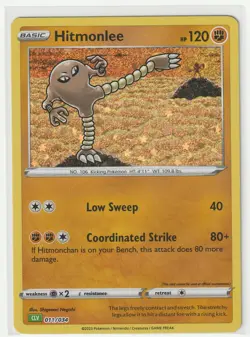 Hitmonlee 011/034 Holo Classic Collection Trading Card Game Classic Pokemon NM - Image 1