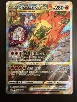 Pokemon TCG Charizard VSTAR SWSH262 Holo Black Star Promo Card - Image 1
