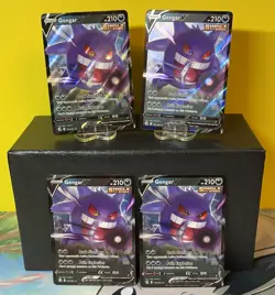 Gengar V 156/264 NM 4 CARD LOT Fusion Strike Pokemon TCG - Image 1