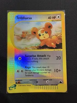 Teddiursa - 109/144 - Pokemon Skyridge Reverse Holo Rare Card NM - Image 1