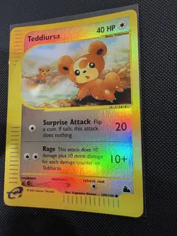 Teddiursa - 109/144 - Pokemon Skyridge Reverse Holo Rare Card NM - Image 3