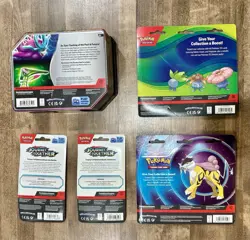 Pokemon Card Lot SEALED 🔥 Iron Leaves EX Tin + Booster Blisters + Packs Bundle - Image 2