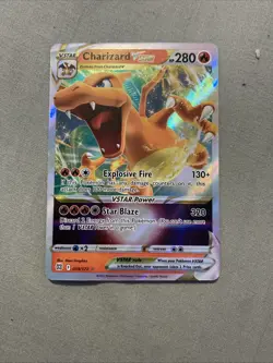 Pokemon TCG Charizard VSTAR Holo Ultra Rare Card Brilliant Stars 018/172 - Image 1