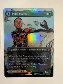 Spider-Man MTG Miles Morales Borderless FOIL #234 Mythic Never Played - Image 3