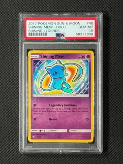 PSA 10 Shining Mew 40/73 Pokemon Card Shining Legends Holo GEM MINT - Image 1