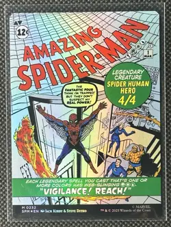 2025 Magic MTG Marvel Spider-Man Borderless Foil Peter Parker / Amazing #0232 - Image 1
