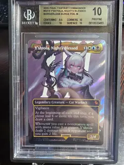 Bgs 10 Gold Y'shtola, Night's Blessed Borderless Surge Foil M 0215 Magic - Image 1