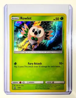 Rowlet - SM01 (Holo/Black Star Promo) 2016 Sun & Moon Pokemon Card - Image 1