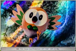 Rowlet - SM01 (Holo/Black Star Promo) 2016 Sun & Moon Pokemon Card - Image 2