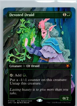 Devoted Druid (Borderless) 138 Mythic Special Guests Magic: The Gathering NM - Image 1