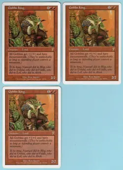 Goblin King x3 3x 2001 MTG Core Set 7th Edition Red Rare Creature NM AZ1 - Image 1