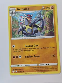 ARMALDO 096/195 RARE SILVER TEMPEST NM/M POKEMON - Image 1