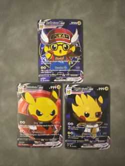 Jiren Arale Vegeta Dragon Ball Z Pikachu Pokemon Card Display Art Cards - Image 1