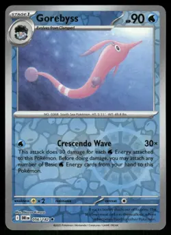 Gorebyss 056/182 Rare Destined Rivals Pokemon Reverse Holo Near Mint - Image 1