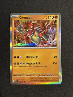 Groudon 108/217 Rare Ascended Heroes Pokemon Holo Near Mint - Image 1