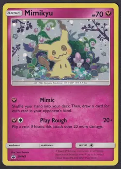 Pokemon Mimikyu SM163 Holo Black Star Promo - Image 1