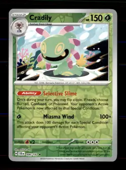 Cradily 6/142 Rare Stellar Crown Pokemon Reverse Holo Near Mint - Image 1