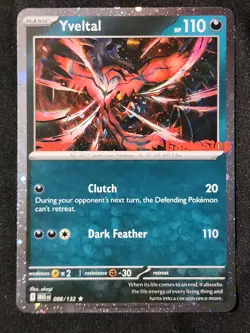 Pokemon TCG Yveltal 088/132 GameStop Exclusive Promo Stamped - Image 1