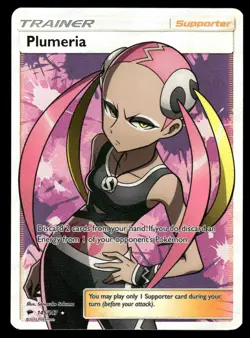 Plumeria 145/147 Ultra Rare Burning Shadows Pokemon Holo Lightly Played - Image 1
