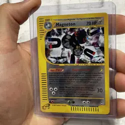 Magneton Holo Rare H16/H32 Aquapolis WoTC Pokemon Card 2002 E-Reader LP/NM Vtg - Image 2