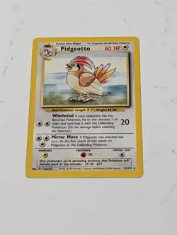 Pokemon TCG Base Set Pidgeotto Card 22/102 Unlimited Regular - Image 1