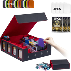Card Storage Box 3200+ MTG Commander Deck Box TCG Deck Case with Display Wind... - Image 2