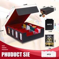 Card Storage Box 3200+ MTG Commander Deck Box TCG Deck Case with Display Wind... - Image 5