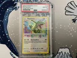 Pokemon TCG SWSH04 Vivid Voltage Rayquaza Amazing Rare Holo 138/185 PSA 10 - Image 2