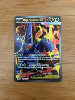 Mega Heracross ex 108/094 - Pokemon Phantasmal Flames Ultra Rare Lightly Played - Image 1