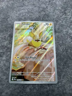 Yamper 099/094 Pokemon TCG Phantasmal Flames Illustration Rare English MINT MT - Image 2