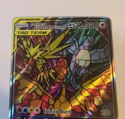 2019 Pokemon Promo - Moltres & Zapdos & Articuno GX SM210 - Image 4