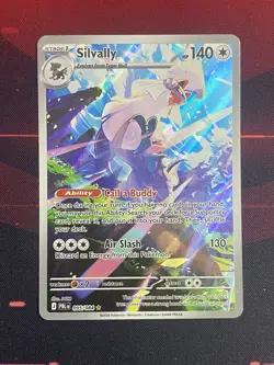 Pokemon TCG: Silvally 095/084 Me05: Pitch Black Illustration Rare NM - Image 1