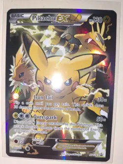 Pokemon Pikachu EX XY124 Black Star Promo 2016 Holo Card TCG - Image 2