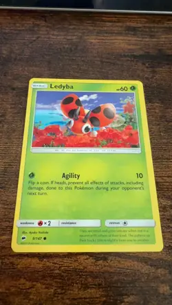 Ledyba 9/147 Common Burning Shadows Pokemon Lightly Played - Image 1