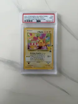 Pokemon Celebrations Classic Collection Birthday Pikachu 24/53 EN Holo PSA 9 - Image 1