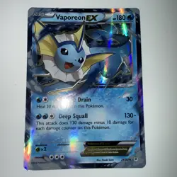 Pokemon Vaporeon EX 24/83 XY Generations Ultra Rare Holo Near Mint NM - Image 1