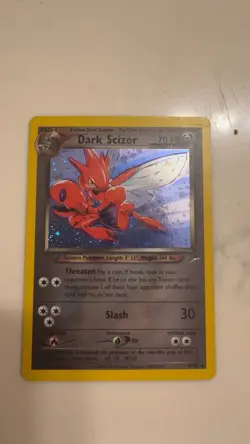 Pokemon Neo Destiny Dark Scizor 9/105 LP Unlimited Holo Rare - Image 1