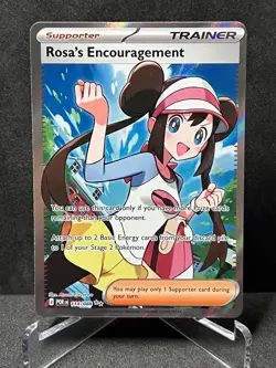 Rosa's Encouragement 114/088 Ultra Rare Perfect Order Pokemon Holo Near Mint - Image 1