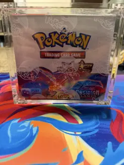 Pokemon TCG Scarlet & Violet Obsidian Flames Booster Box w/ Acrylic Case 820650863745 - Image 1